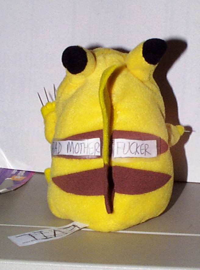 bad pikachu plush